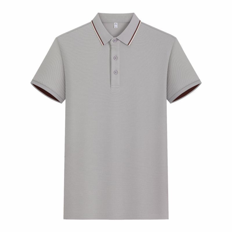 210G Lycell seda solapa polo camisa de mangas cortas impresión personalizada camisa publicitaria ropa de trabajo de hombres y mujeres