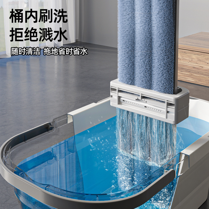 Lavarse a mano gran trapeador plano doméstico un trapeador de suelo de madera limpia gran trapeador de paneles trapeador perezoso artefacto mágico