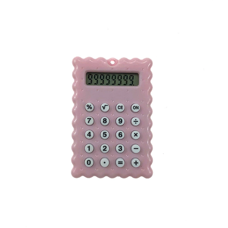 Мини-калькулятор JY-0045 JY-0046, милый печенье-дизайн, карманный портативный (2.5 × 4 × 0.4 см)