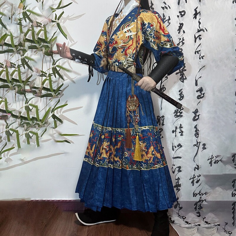 New Ming Dynasty-Style Hanfu【Dragon Roar】Feiyu Jin Yi Wei Men's Daily Wear for Couples, Spring and Autumn Pre-Order