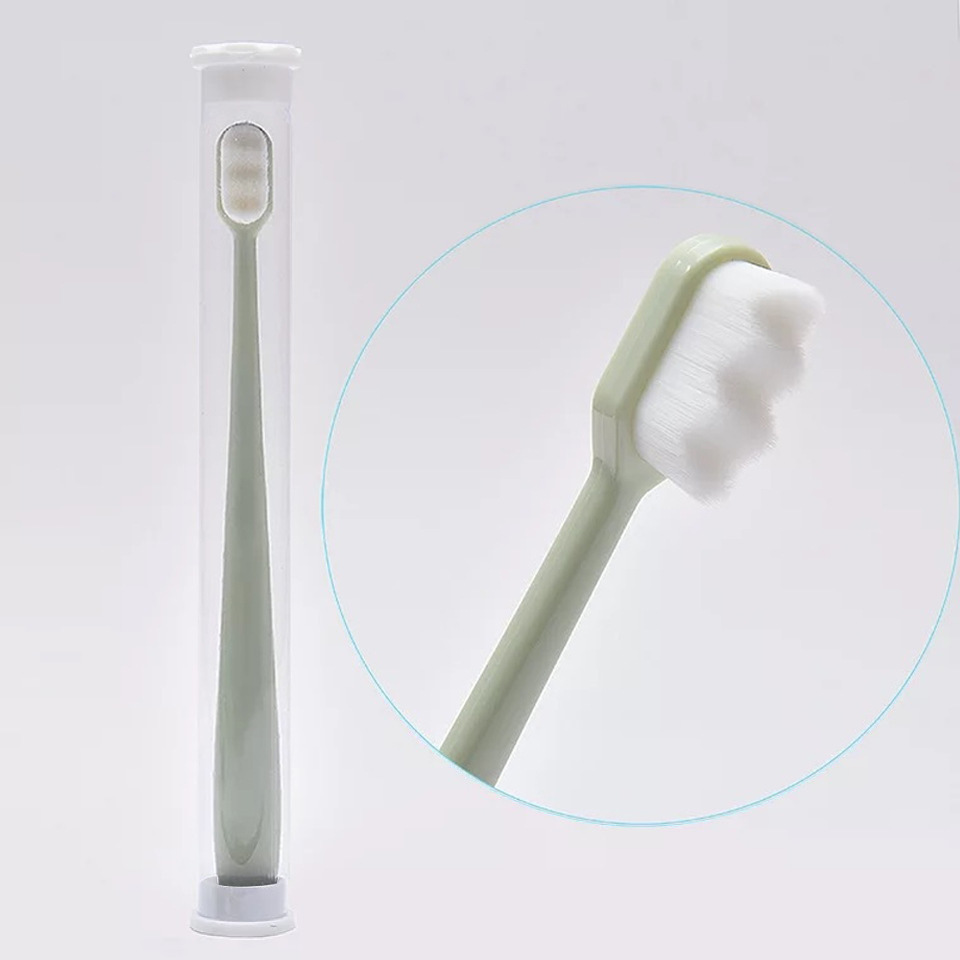 cepillo de dientes de lana suave, cepillo de dientes de carbón de bambú super fino, cepillo de dientes super nano, cepillo de dientes protector de encías doméstico, cepillo de dientes super nano