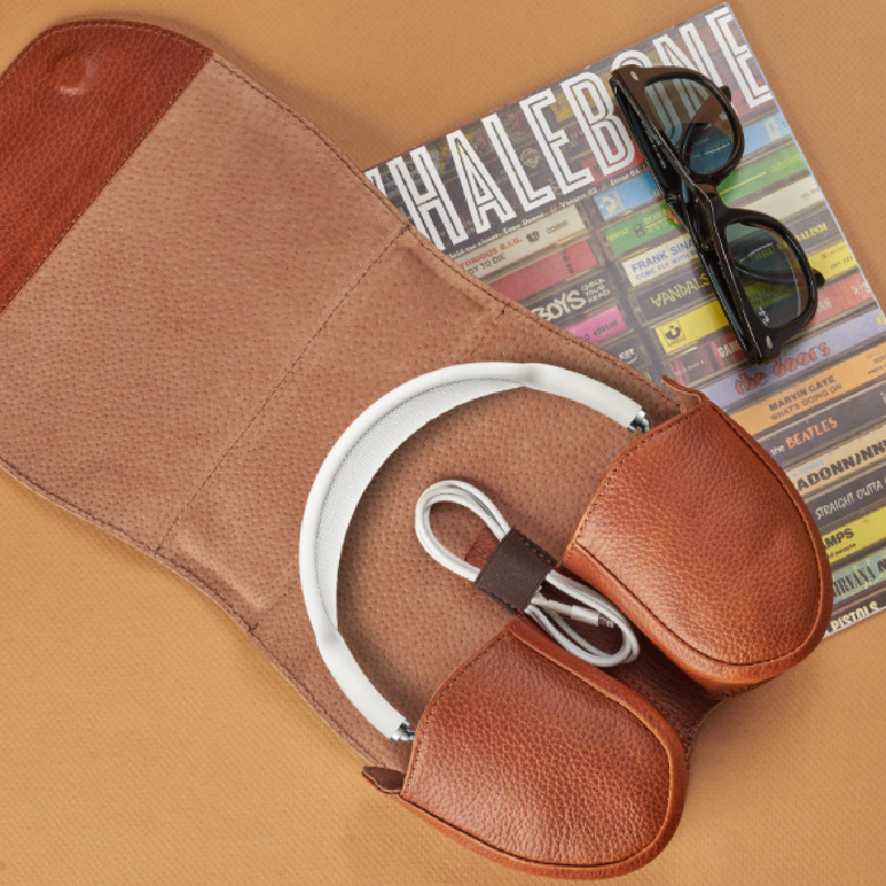 创意头戴式耳机包 蓝牙耳麦挂脖耳机保护收纳包  数码配件收纳袋