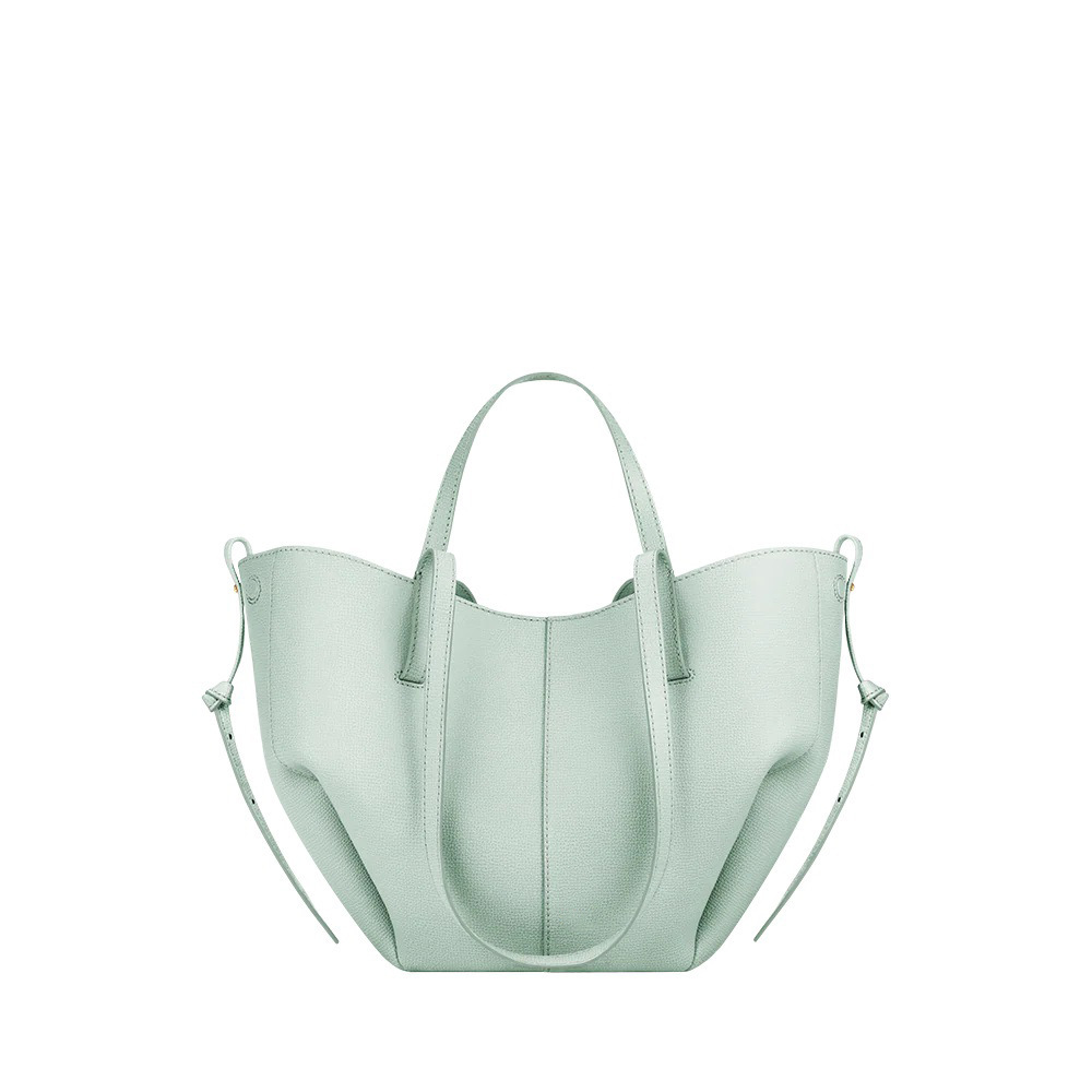 现货秒发polene翅膀包真皮Cyme单肩腋下包小众法式大容量托特包 - Thumbnail 23