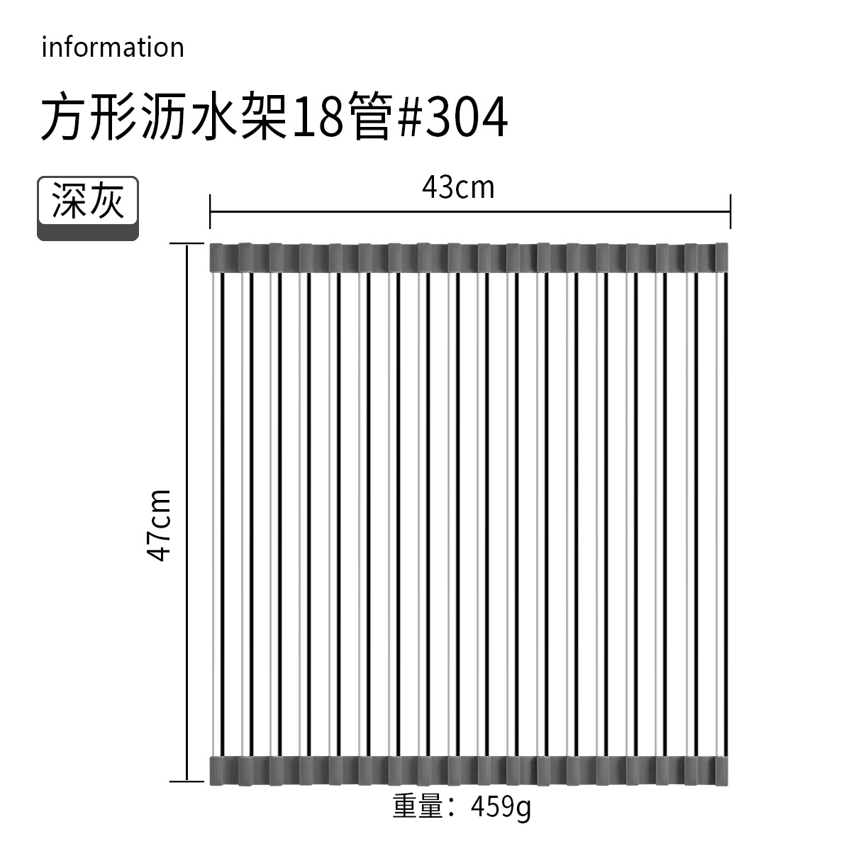 Cocina hogar 304 Escritorio de acero inoxidable integrado plegable tubo cuadrado plato taza obturador fregadero drenaje estante