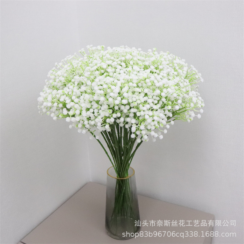 Ramo flores artificiales brillante decoración boda hogar