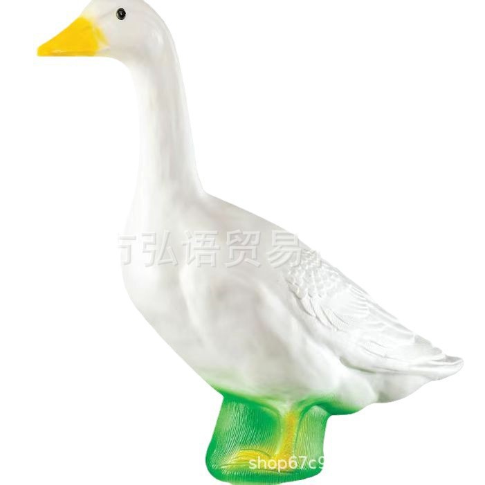 Nuevo estilo creativo al aire libre animal pato adorno resina artesanía rocalla piscina paisajismo patio decoración de jardín