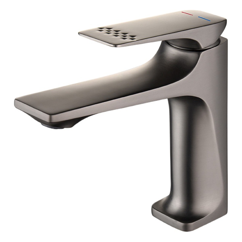 Núcleo de cobre Cuenca del grifo caliente y fría del hogar mueble de baño lavabo a prueba de salpicaduras grifo