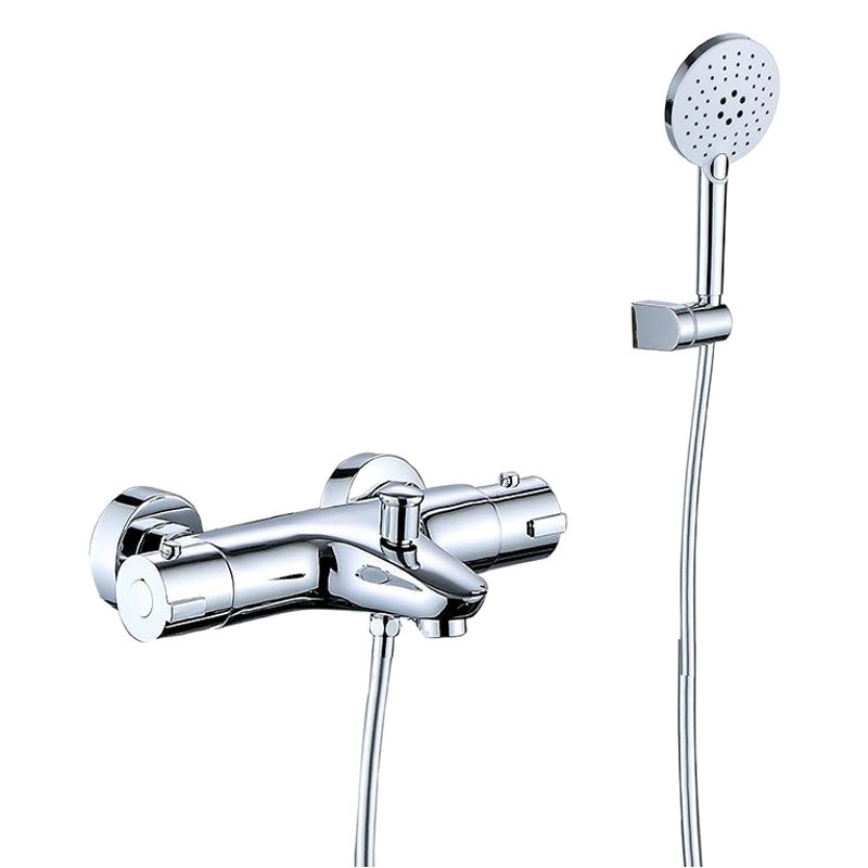 Bañera temperatura constante grifo de la ducha control de temperatura de cobre ducha baño Baño oculto Válvula de temperatura constante suministro directo transfronterizo