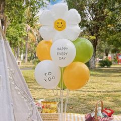 Wholesale balloon package base table floating daisy balloon rod drag scene decoration balloon drag rod column display stand