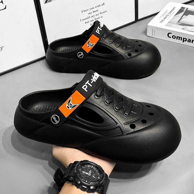 Летние пещерные туфли 2024 новые сандалии мужские пляжные туфли