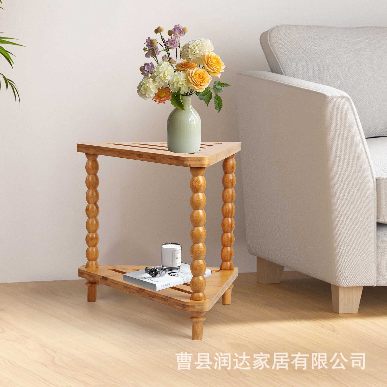 Wooden Bathroom Stool, Multi-Layer Shower Stool, Toiletries Storage Rack, Living Room Small Coffee Table, Green Plant Ornaments, Towel Storage