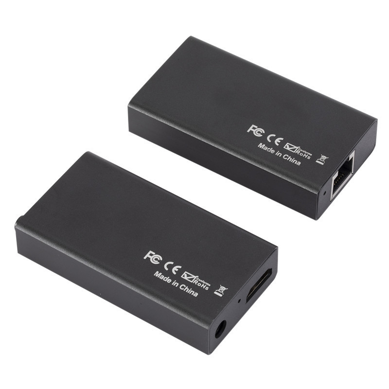 HDMI to RJ45 extender single network cable signal conversion HD network transmission 60 m audio and video receiving and transmitting
