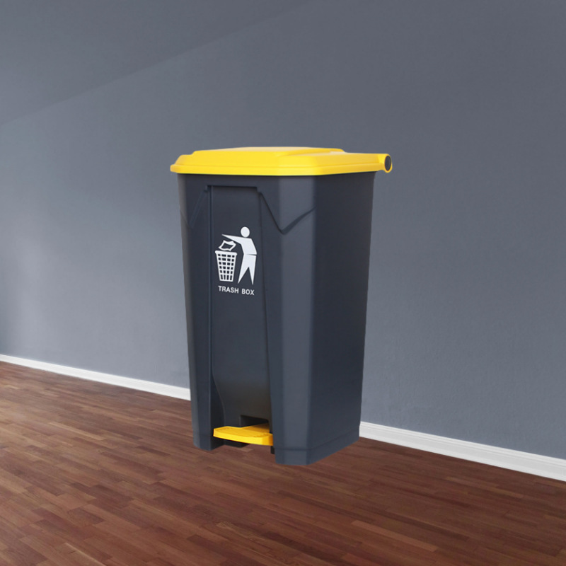 Easy-To-Clean Non-Stick Plastic Trash Can with Large Capacity, Easy to Rinse, Suitable for Commercial Streets, Basketball Courts, Open-Air Markets, Clean and Eco-Friendly Easy-To-Clean Non-Stick Plastic Trash Can with Large Capacity, Easy to Rinse, Suitable for Commercial Streets, Basketball Courts, Open-Air Markets, Clean and Eco-Friendly