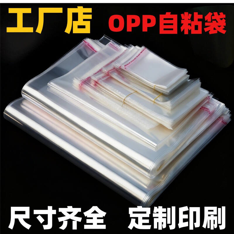 In-Stock Opp Self-Adhesive Bags, Self-Sealing Plastic Bags, Transparent Packaging Bags for Clothing and Jewelry, Wholesale with Logo Printing In-Stock Opp Self-Adhesive Bags, Self-Sealing Plastic Bags, Transparent Packaging Bags for Clothing and Jewelry, Wholesale with Logo Printing