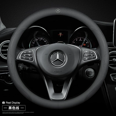 Mercedes-Benz steering wheel cover Steering wheel cover - round-ultra-thin-model-black-line-with-car-logo-other