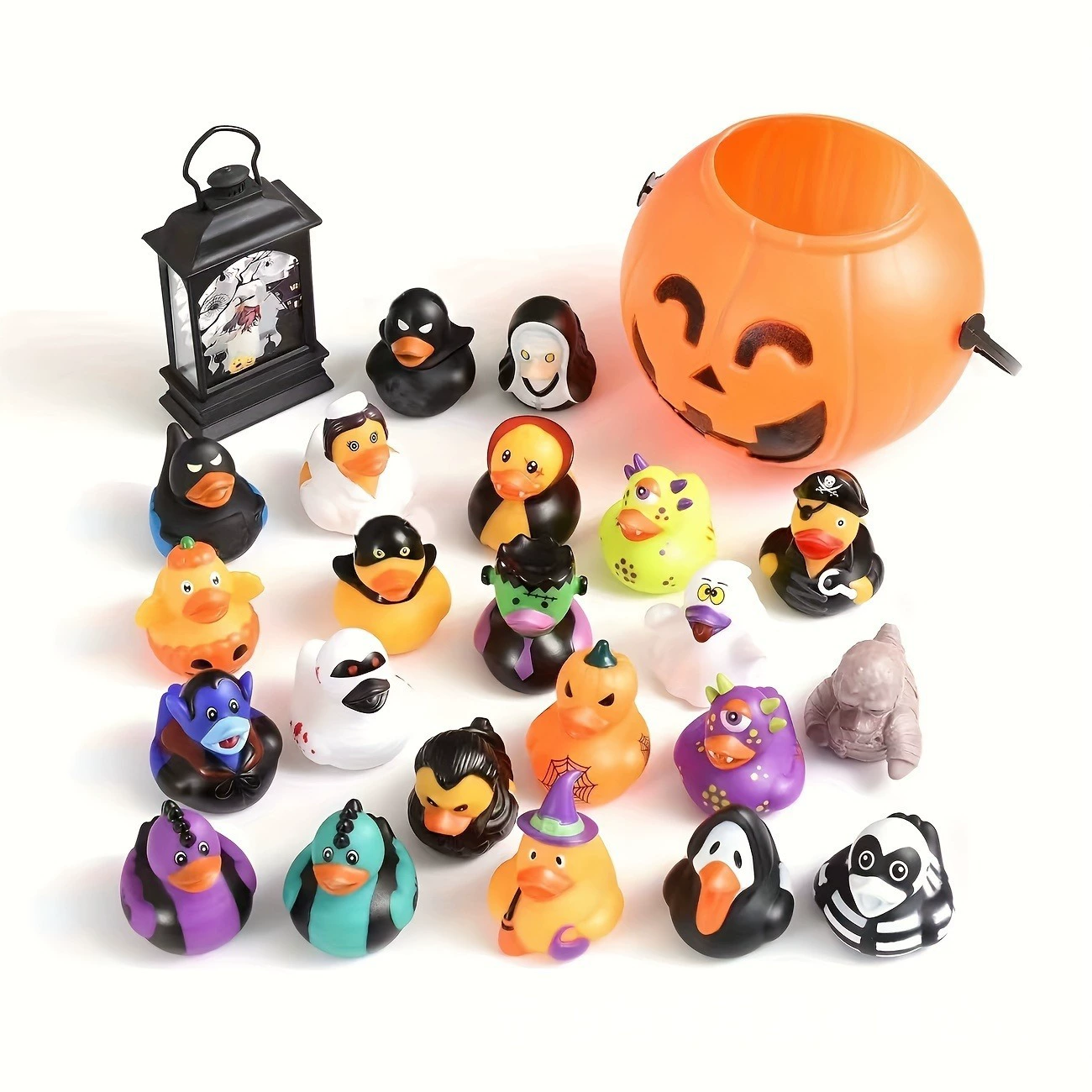Новый хэллоуиновский набор Amazon Calligraphy Duck 24 Mixed Ghost Festival Pumpkin Ghost Style Duck 2-дюймовый шип