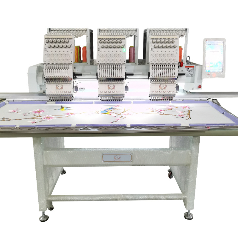 Mayorista en stock Shangxian máquina de bordado automática computadora 3 cabeza máquina de bordado doméstica comercial fábrica directa