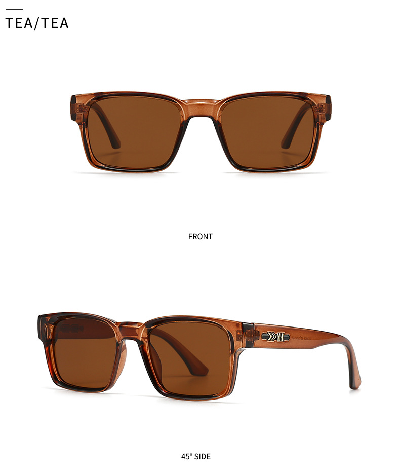 Square Sunglasses For Men Modern Vintage Unisex Eyewear Style_voghion.com