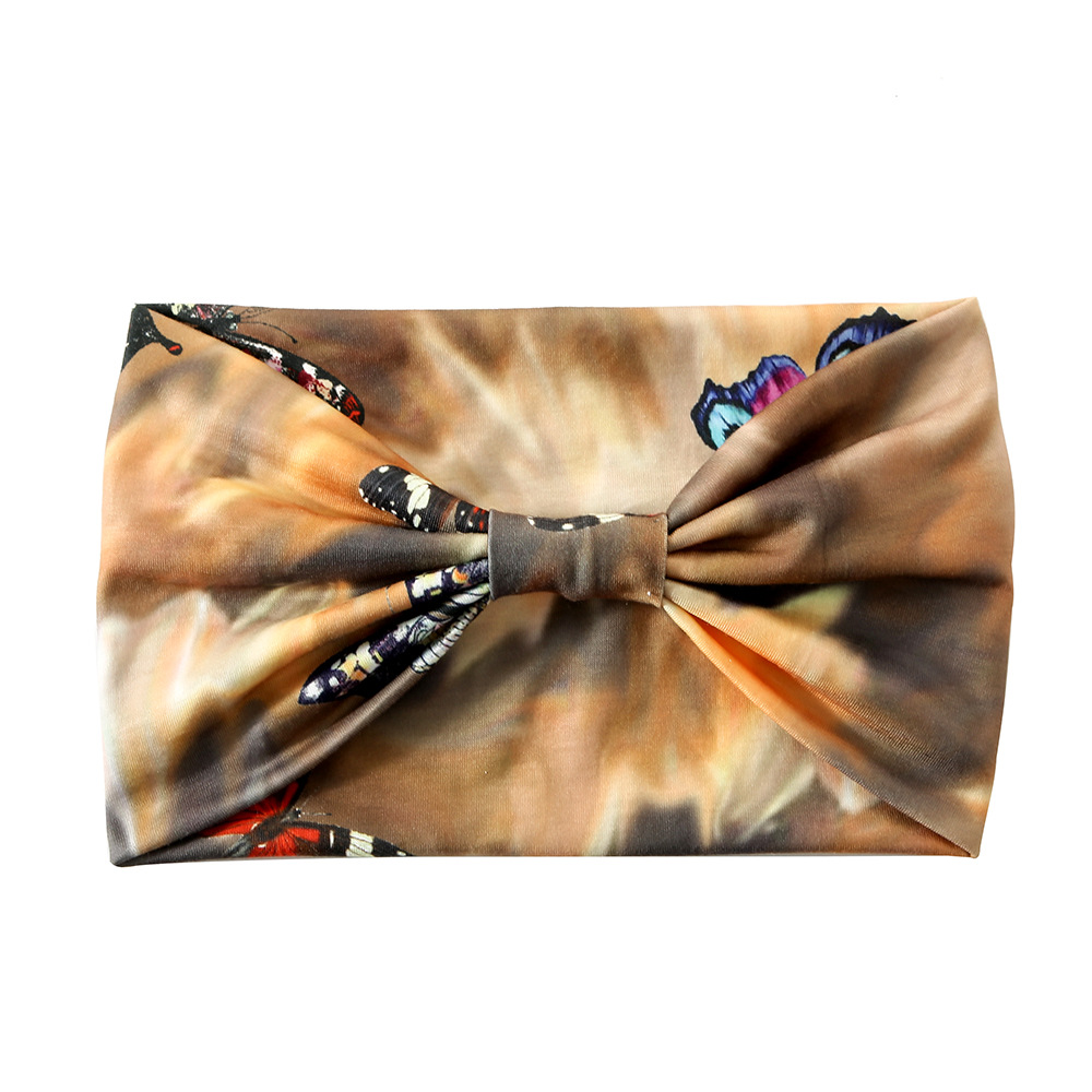 Women's Ethnic Style Butterfly Polyester Printing Bowknot Hair Band display picture 7