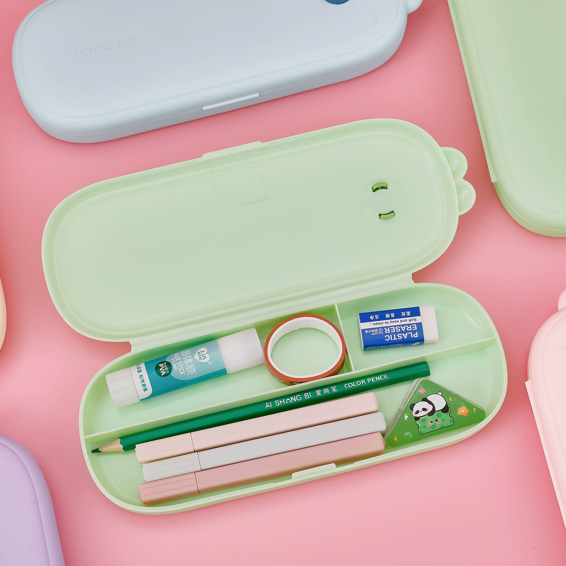 Cute pencil case for elementary school students, stationery, cartoon capacious storage box, Birthday gift