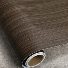 K9HX批發加厚波音軟片pvc黑色仿木紋貼紙自粘胡桃木音箱家具專用