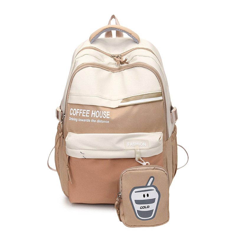 Mochila escolar para estudiantes universitarios de secundaria y preparatoria de todo fósforo de moda, nueva mochila de viaje multicompartimento de gran capacidad y alto valor