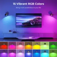 Магнитная RGB-CW настенная светильник, беспроводной перезаряжаемая, вращающаяся ambient лампа