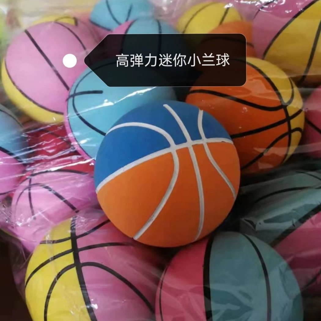 Rubber elastic small inflatable toy for squash, 6cm, pet
