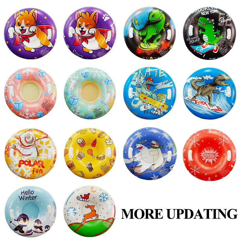 Надувной круг для катания на лыжах в форме динозавра Licheng, прямые поставки, для взрослых и детей, устойчивый к холоду, портативный, для использования на открытом воздухе.