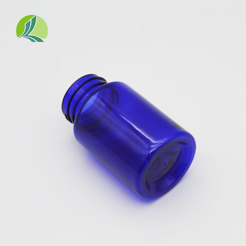 药包厂家胶囊钙片保健品瓶PET分装塑料药瓶圆形白色蓝色药品瓶