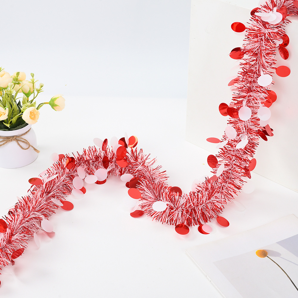 Transfronterizo Amazon bicolor disco barra de color Navidad Fiesta de decoración barra de color 2m 5 capas de cifrado