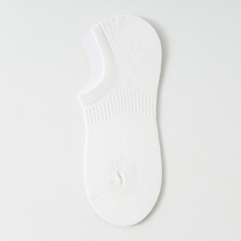 Calcetines invisibles, calcetines invisibles, calcetines de algodón delgado, calcetines de malla, calcetines anti-deslizantes.
