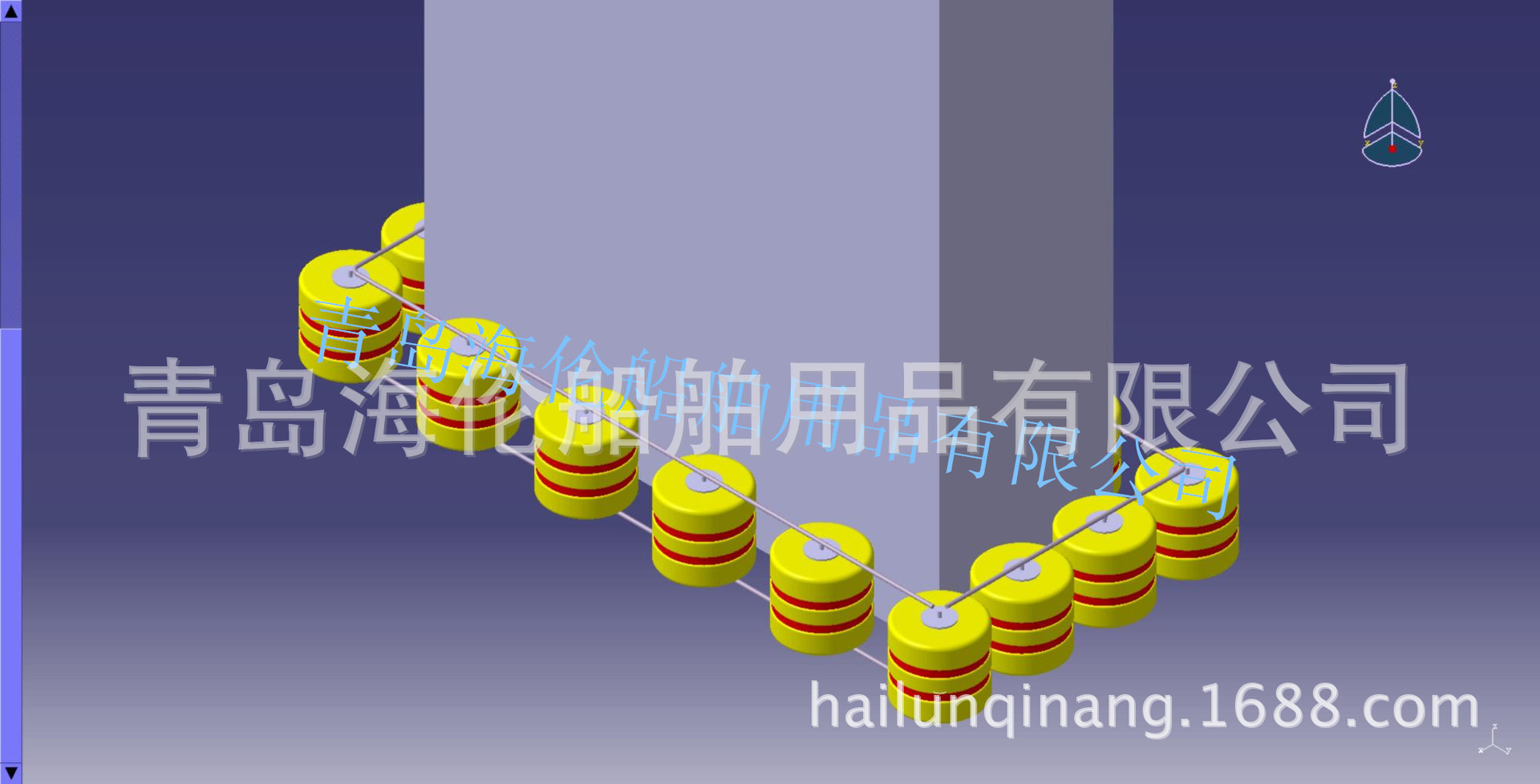 中国山东青岛海伦船用护舷,桥梁河道用,港口码头72图防撞设施防撞