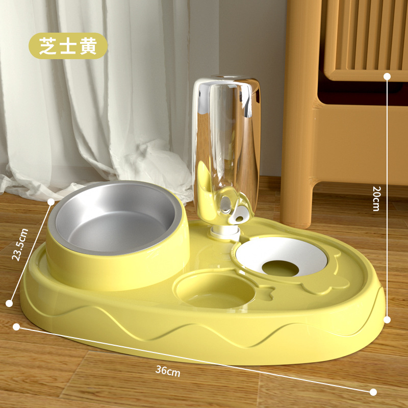 초승달 노란색 스테인레스 스틸 그릇 세트 [도매 재고]]