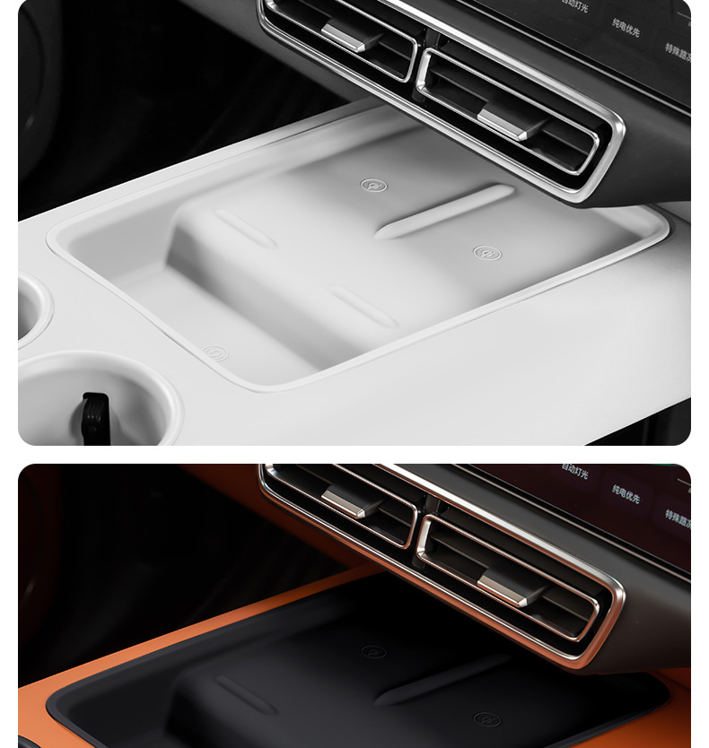Suitable for ideal L9 cup holder l8L7 wireless charging silicone pad storage box central control protection pad automotive supplies modification