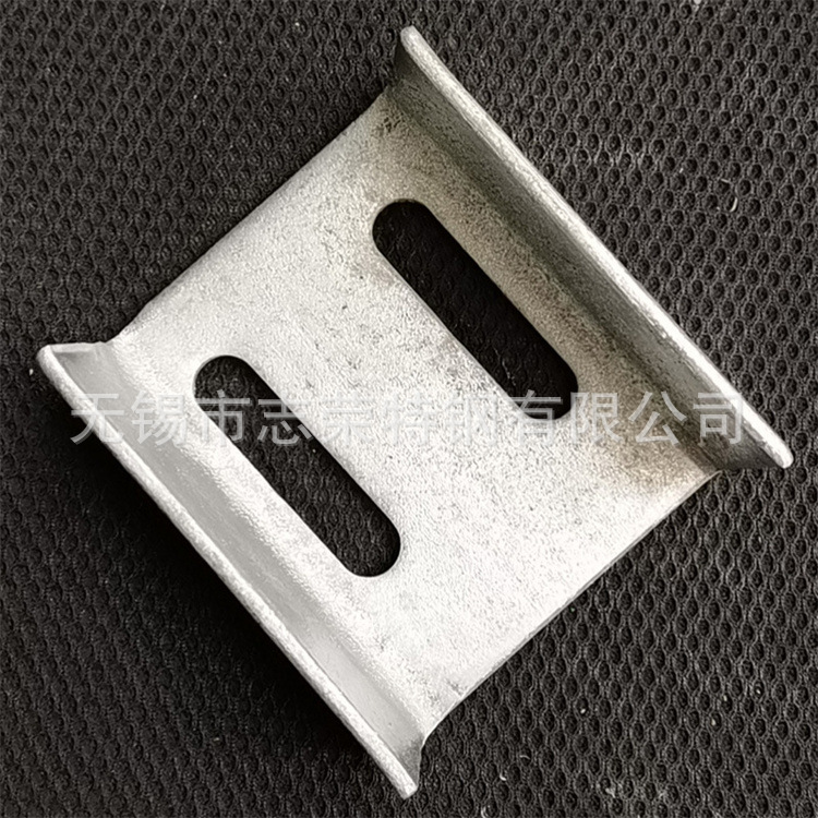 幕墙配件 镀锌冲孔槽钢连接件 10#槽钢转接件 C型槽钢孔 14*60mm