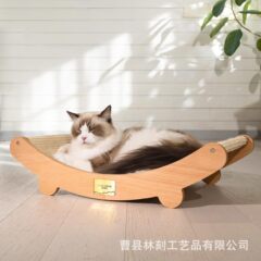 木质猫抓板耐磨不掉屑猫窝一体 猫猫躺椅沙发四季通用磨爪玩具