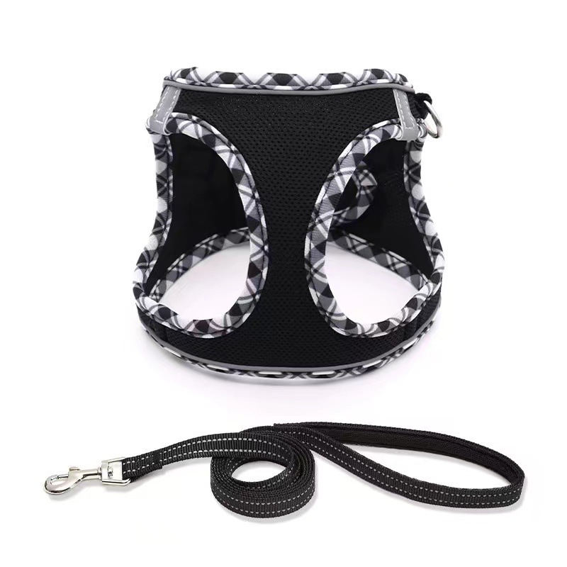 Correa de pecho chaleco tipo cuerda de tracción para caminar cuerda para perros cuerda para gatos adornos perros pequeños artículos para mascotas anti-desprendimiento