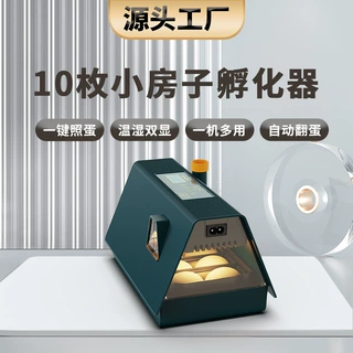 工厂批发10枚小房子新品小鸡孵化器跨境科教鸡鸭鹅鸟蛋养殖孵化机