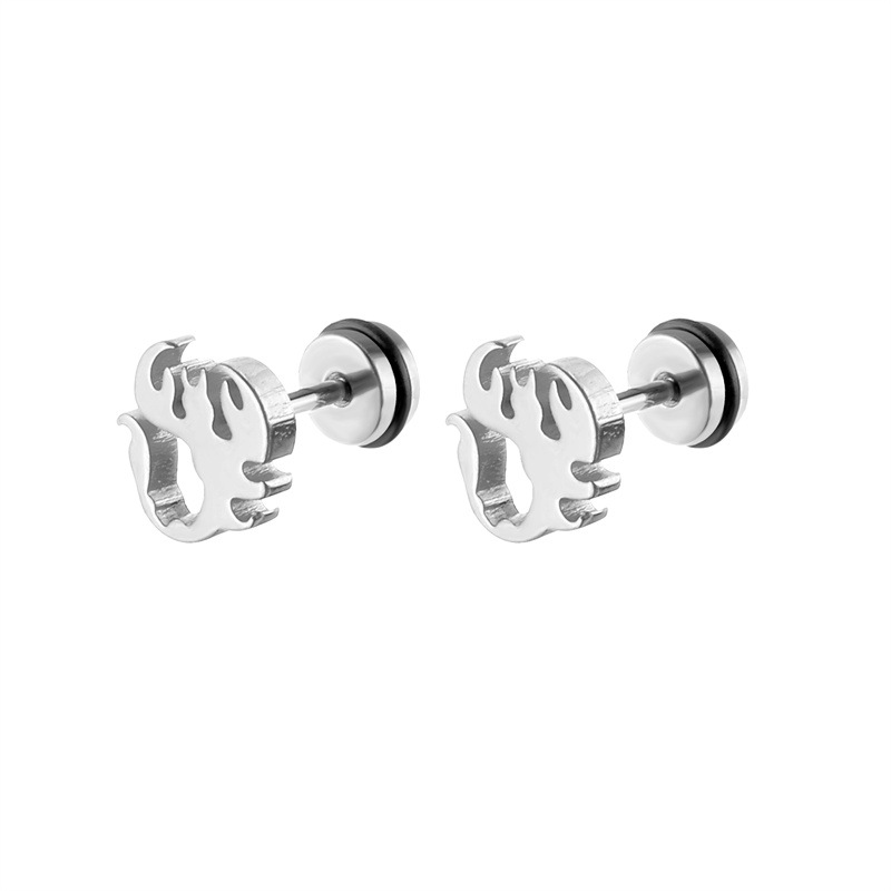 1 Piece Simple Style Geometric Solid Color Plating Stainless Steel Ear Studs display picture 2