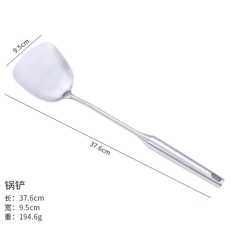 卸売 厚手ステンレス製鍋つかみ・スプーン 家庭用クリエイティブ調理器具セット おろし金・麺用スプーン・ご飯用スプーン・焦げ付き防止フライパン用スプーン|undefined