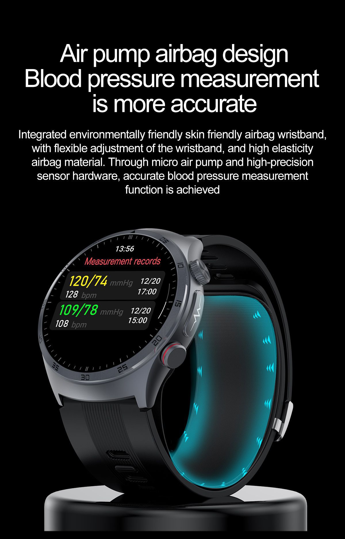 The 2025 new S25 smartwatch, air pump, blood pressure, heart rate, blood oxygen, blood sugar, uric acid, body fat, Bluetooth call undefined