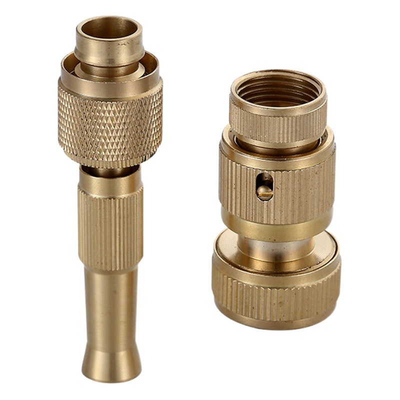 Funcional latón presurizado boquilla del hogar lavado de coches pistola de agua de alta presión de lavado de riego flores de riego verduras Riego Jardín