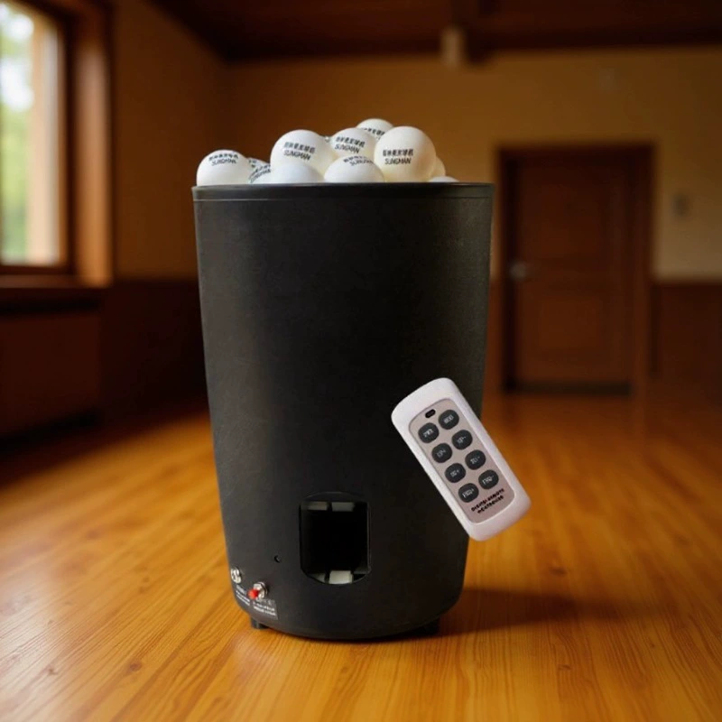 Автоматическая машина для подачи мячей для настольного тенниса с дистанционным управлением, регулируемой скоростью, перезаряжаемая, портативная, популярное фитнес-оборудование, хит продаж, полностью автоматическая.