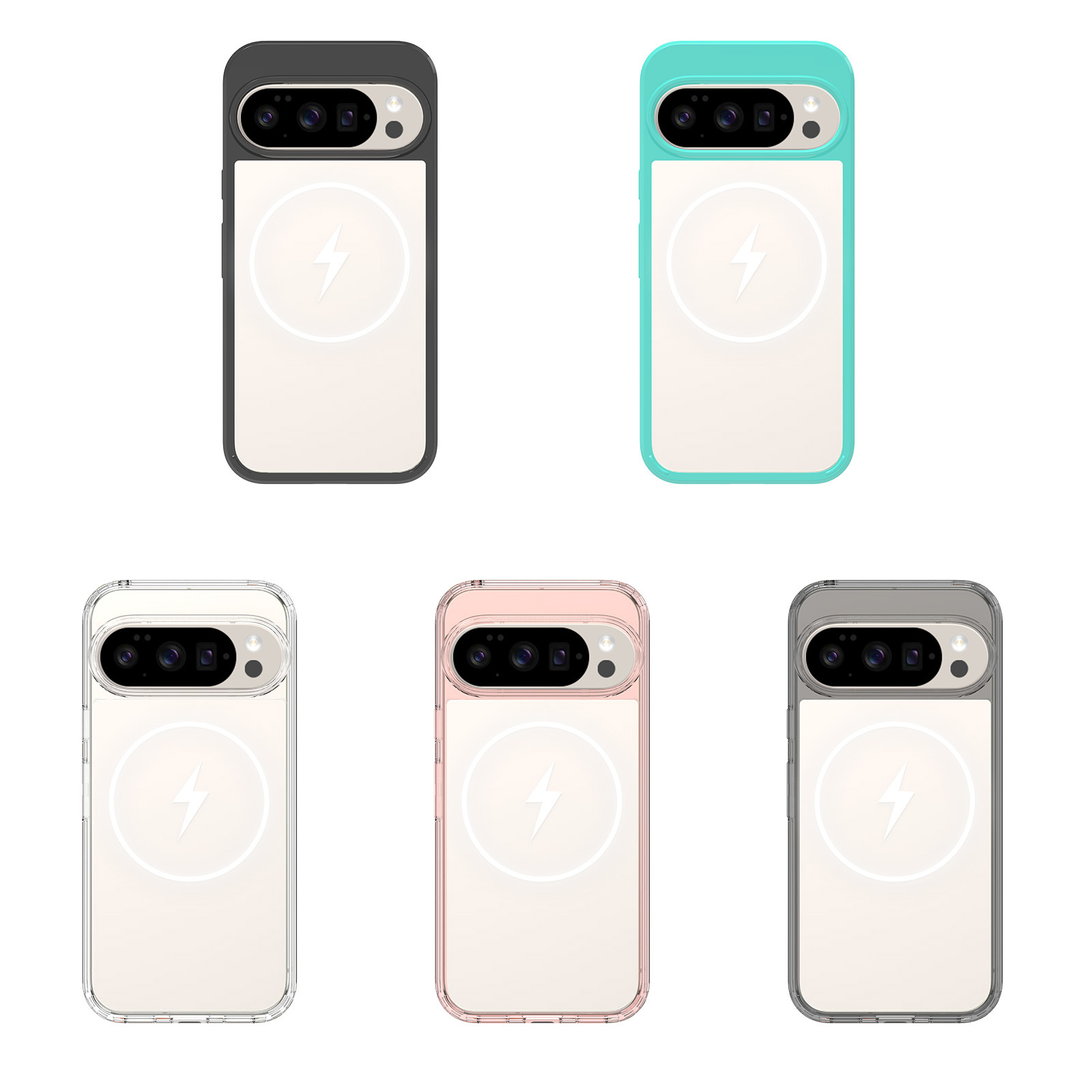 Aplicable a Google pixel10 pro funda para teléfono móvil anticaída magnética pixel10 funda para teléfono móvil con bolsa de aire incorporada dos en uno