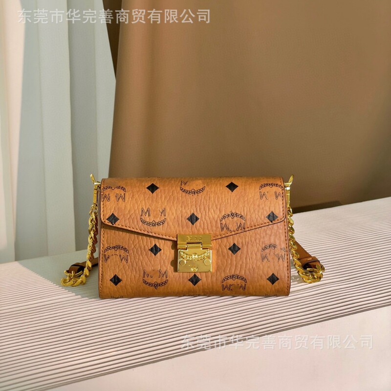 Guangdong-Made m Brand New Envelope Bag Classic Chain Bag Printed Shoulder Crossbody Bag Hand-Held Flip Lock Wallet for Women Guangdong-Made m Brand New Envelope Bag Classic Chain Bag Printed Shoulder Crossbody Bag Hand-Held Flip Lock Wallet for Women