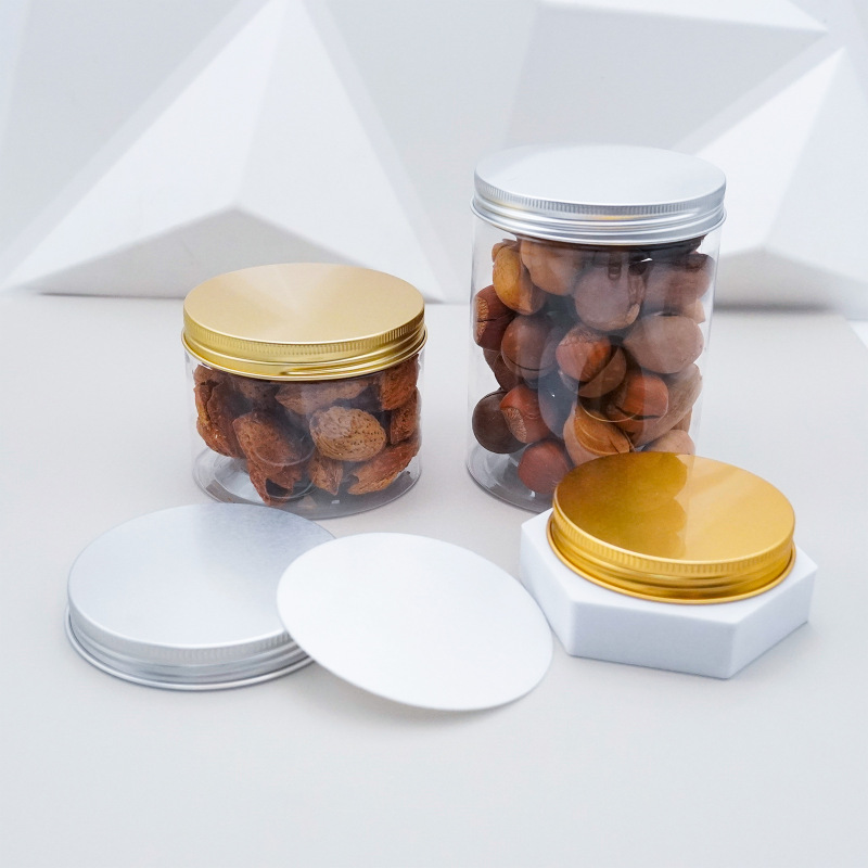 卸売アルミ蓋肥厚透明食品密封瓶蓋食品グレード広口プラスチックボトル缶ボトル蓋|undefined