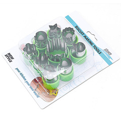 Stainless steel 9-piece set fruit and vegetable stamping cookie molds kitchenware baking tools
