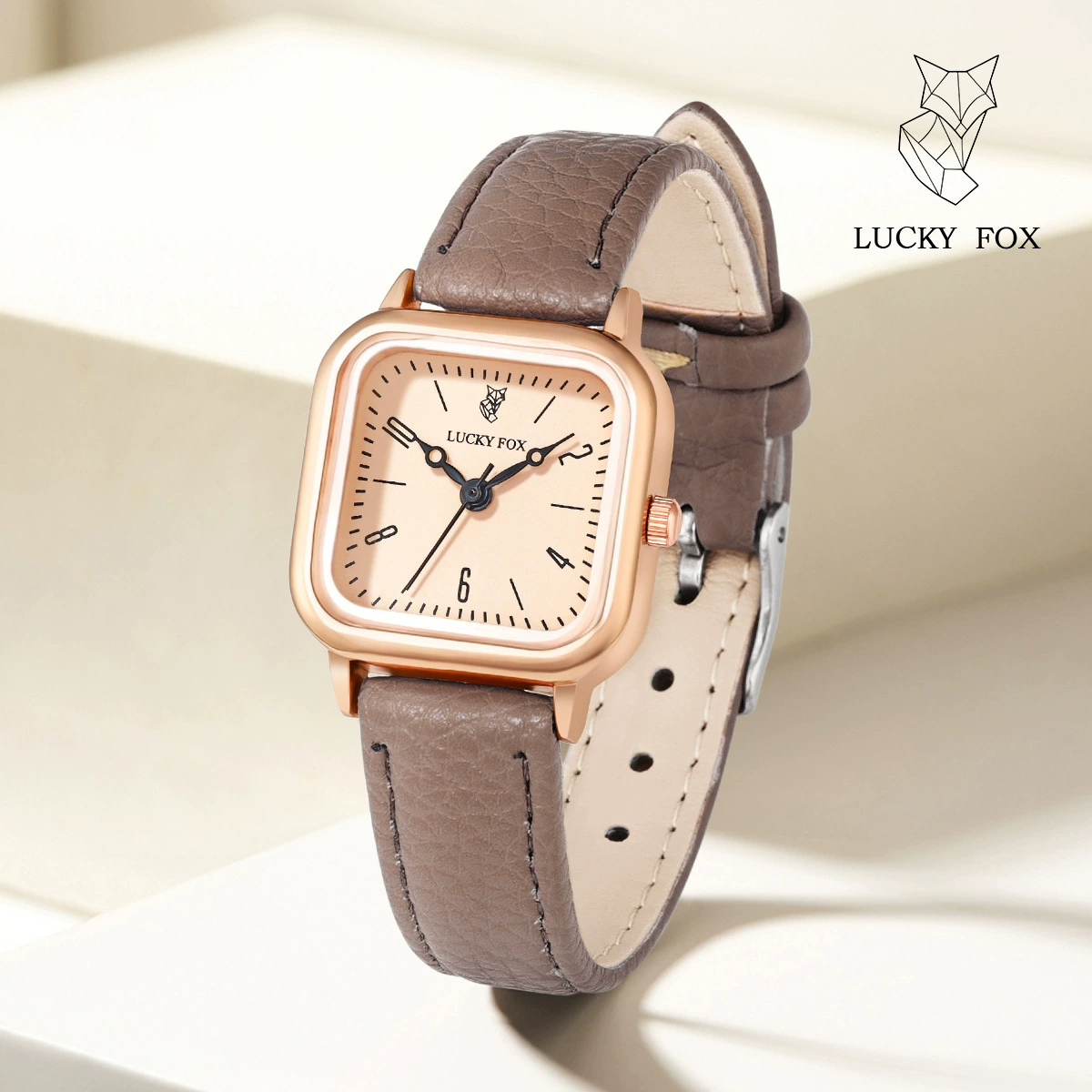 Элегантные часы LUCKYFOX для досуга, трендовые модные кварцевые часы, простой и элегантный дизайн