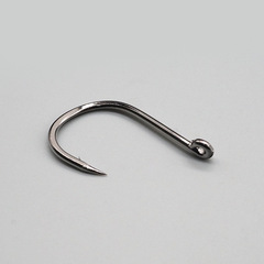 Kanfu Iseni Fish Hook with Ring and Bar, Deformed Mouth Fish Hook with Barbs, Non-Spooky Fishing Accessories, Bulk Sea Fishing Hooks